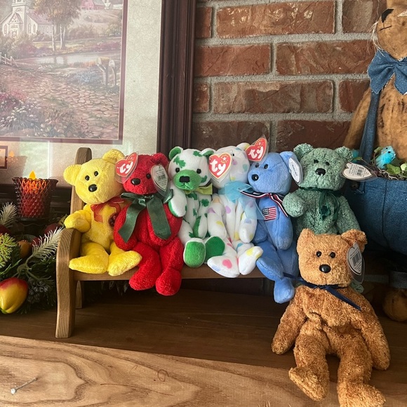 TY BEANIE BABIE BEARS -
NEW WITH TAGS ORIGINAL & RETIRED - Picture 3 of 9